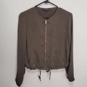 Dynamite Olive Green Bomber Jacket